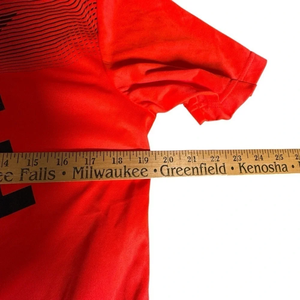 Adidas Mens F50 Pride Soccer Shirt Medium Orange Black CHIP Graphic Jersey Tee